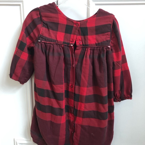 Burberry girls red dress - Picture 5 of 6
